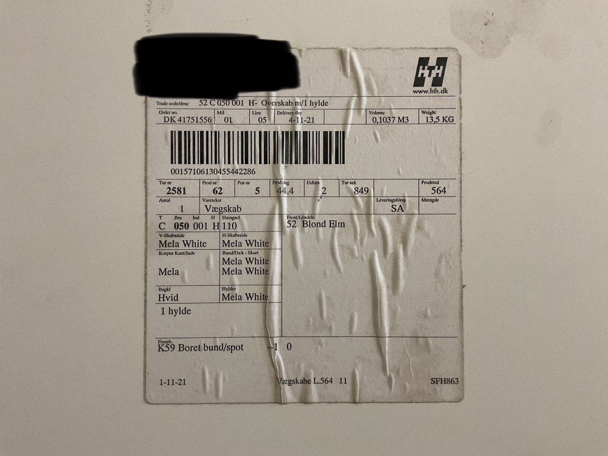 HTH Overskab - Billede 4