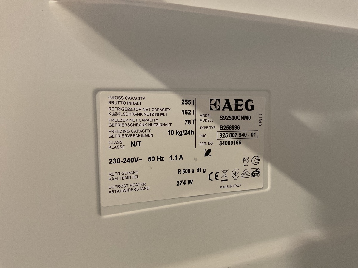 AEG Amerikaner køleskab - Billede 7