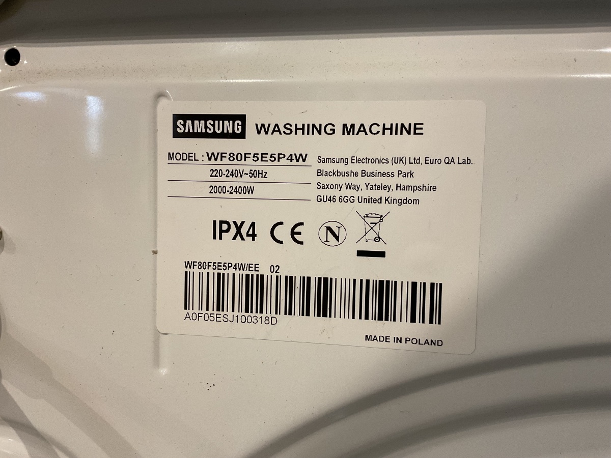 Samsung vaskemaskine - Billede 6