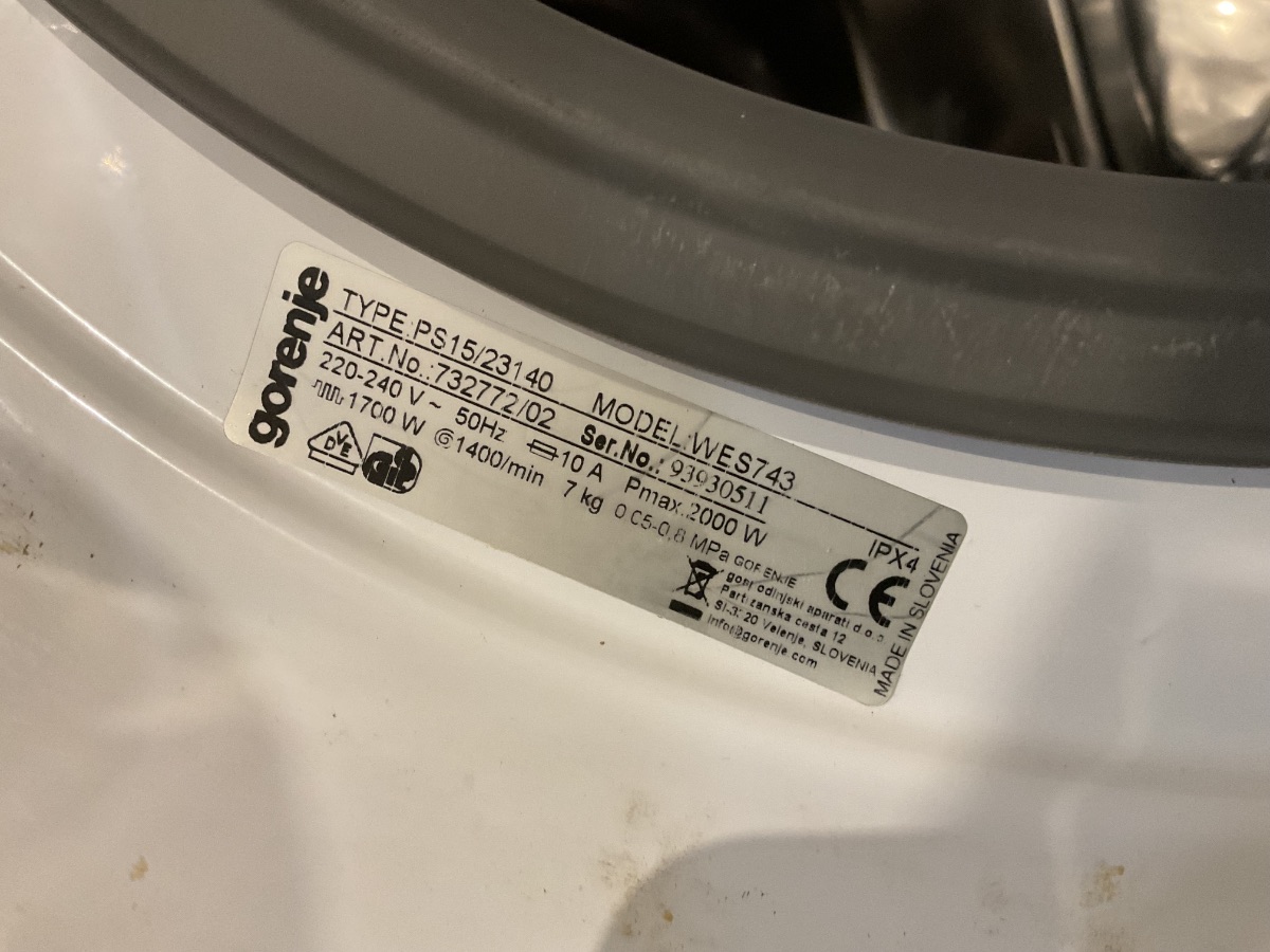 Gorenje vaskemaskine - Billede 6