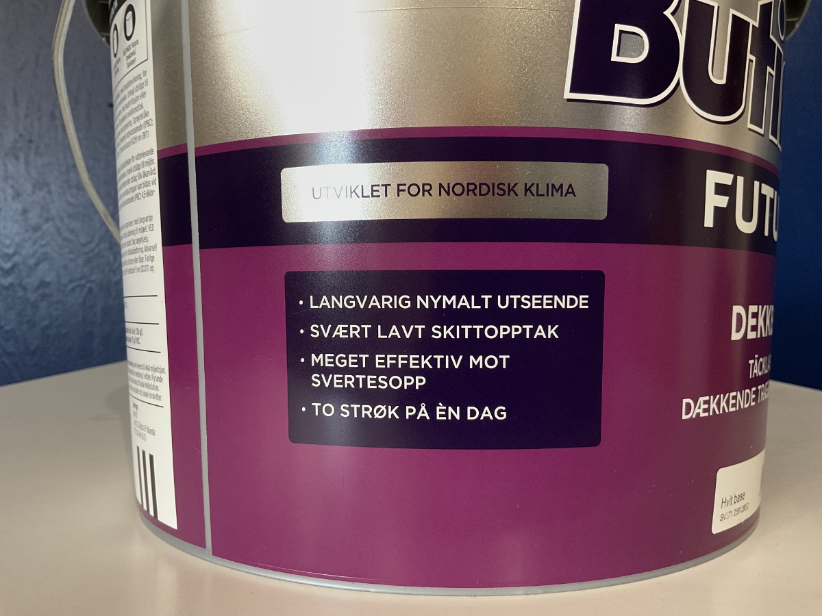 Hvid Butinox Futura træmaling | 9 L - Billede 6