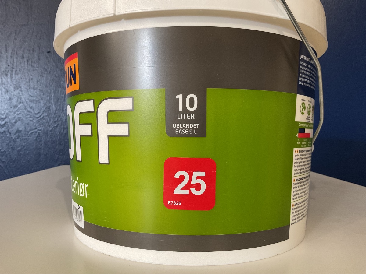 Hvid Jotun Akryl interiør glans 25 | 9 L - Billede 2
