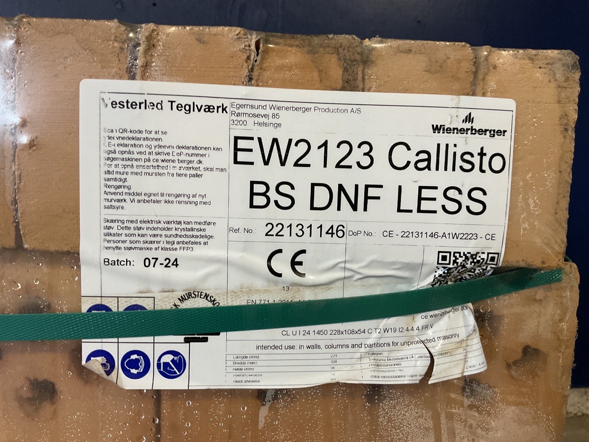 Egernsund Wienerberger mursten EW2123 Callisto - Billede 2