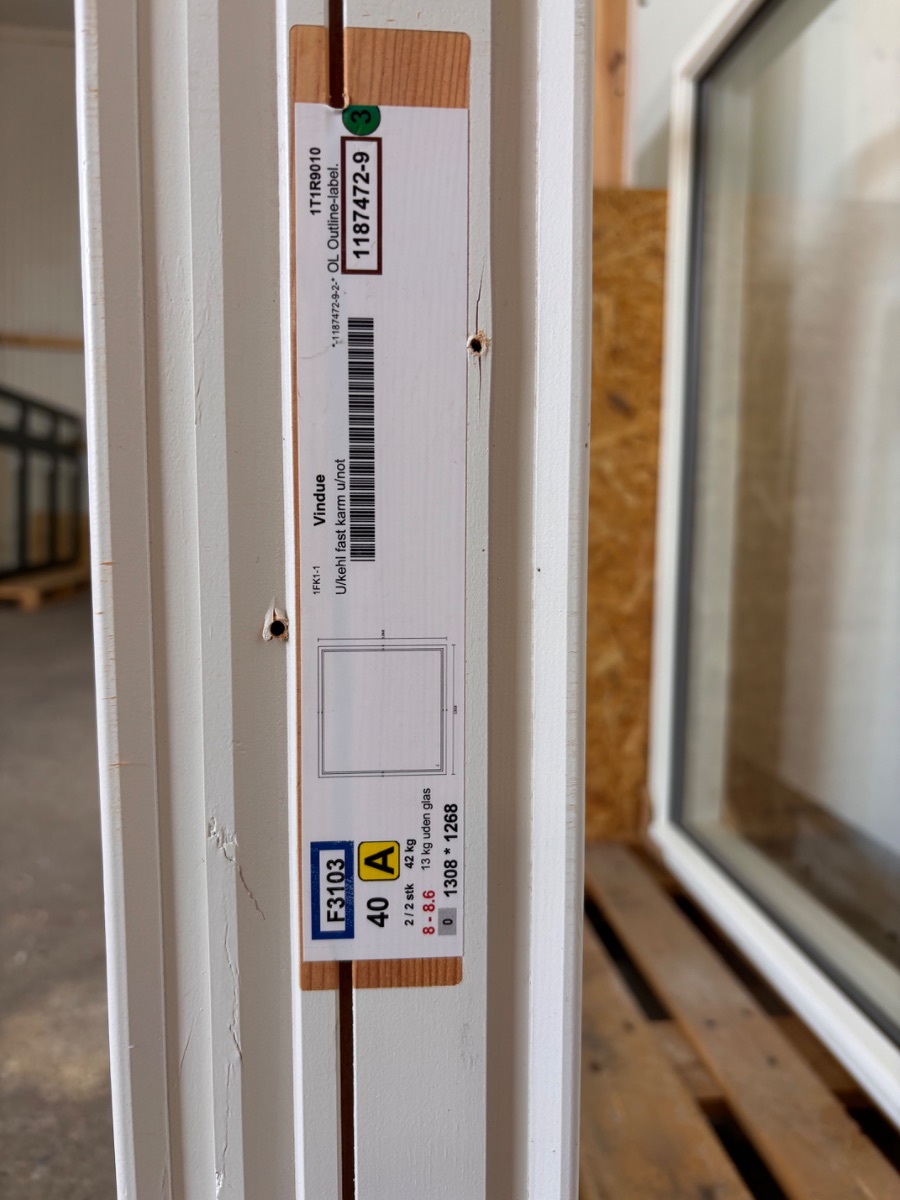 Hvidt fastkarm outline - Billede 3