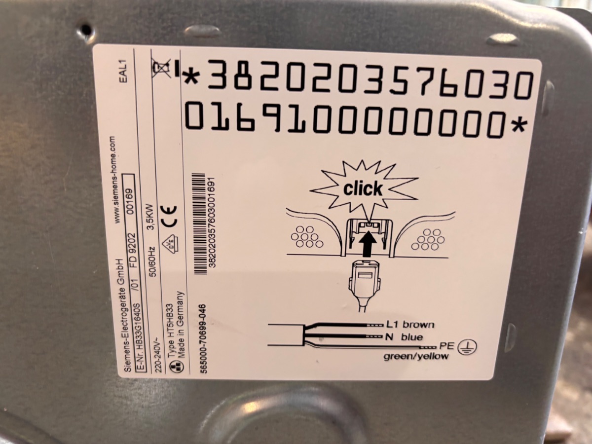 Siemens indbygningsovn - Billede 3