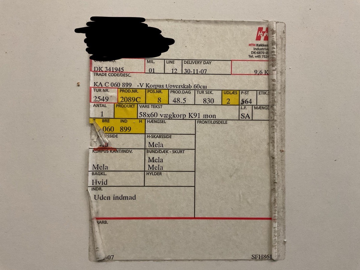 HTH Overskab - Billede 3