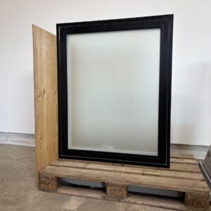 Sort Velfac m. matteret glas