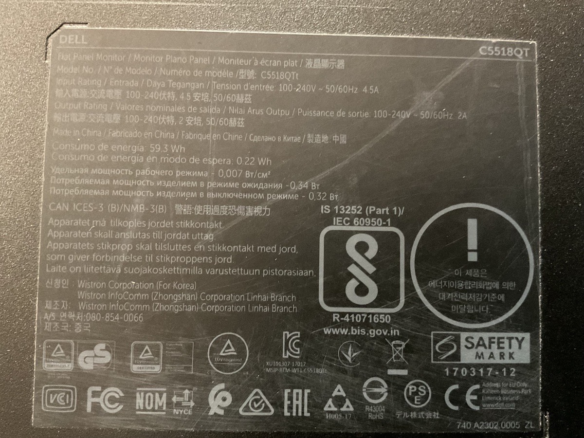 Dell 55 4K Interactive Touch Monitor: C5518QT - Billede 3