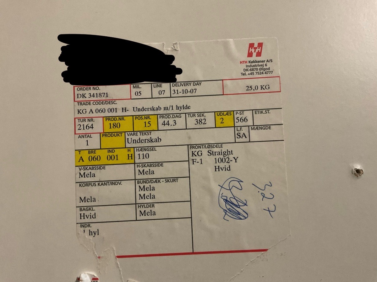HTH Underskab - Billede 3
