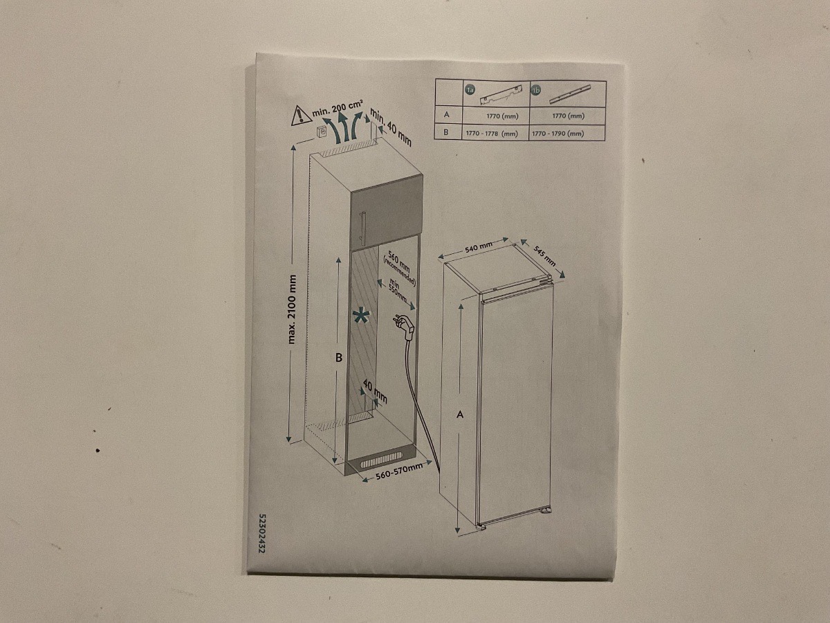 Gram Indbygningskøleskab Ksi401754/1 - Billede 7