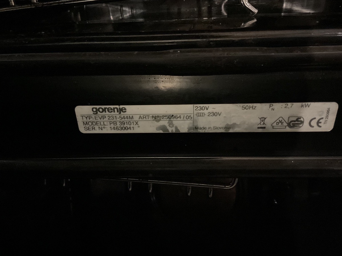 Gorenje Ovn - Billede 4