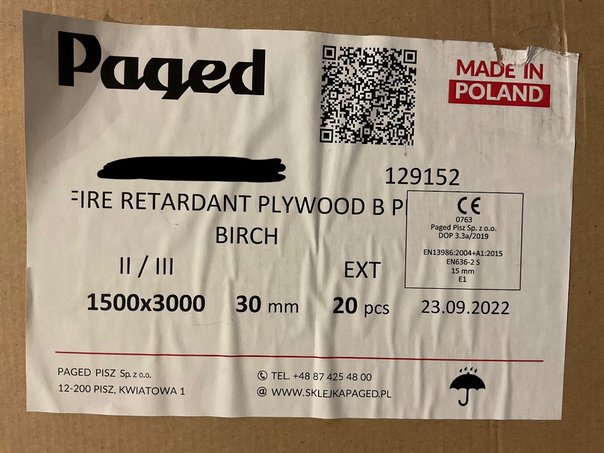 Hardwood Plywood Birk 30mm - Krydsfiner - Billede 3