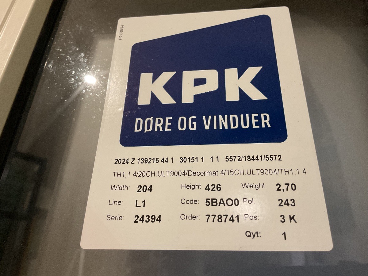 Kpk Vindue - Billede 3
