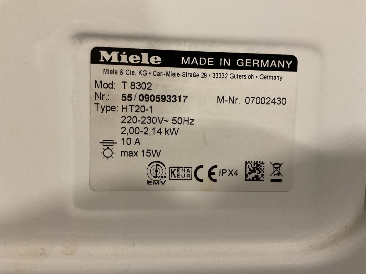 Miele Tørretumbler Softtronic T 8302 - Billede 5