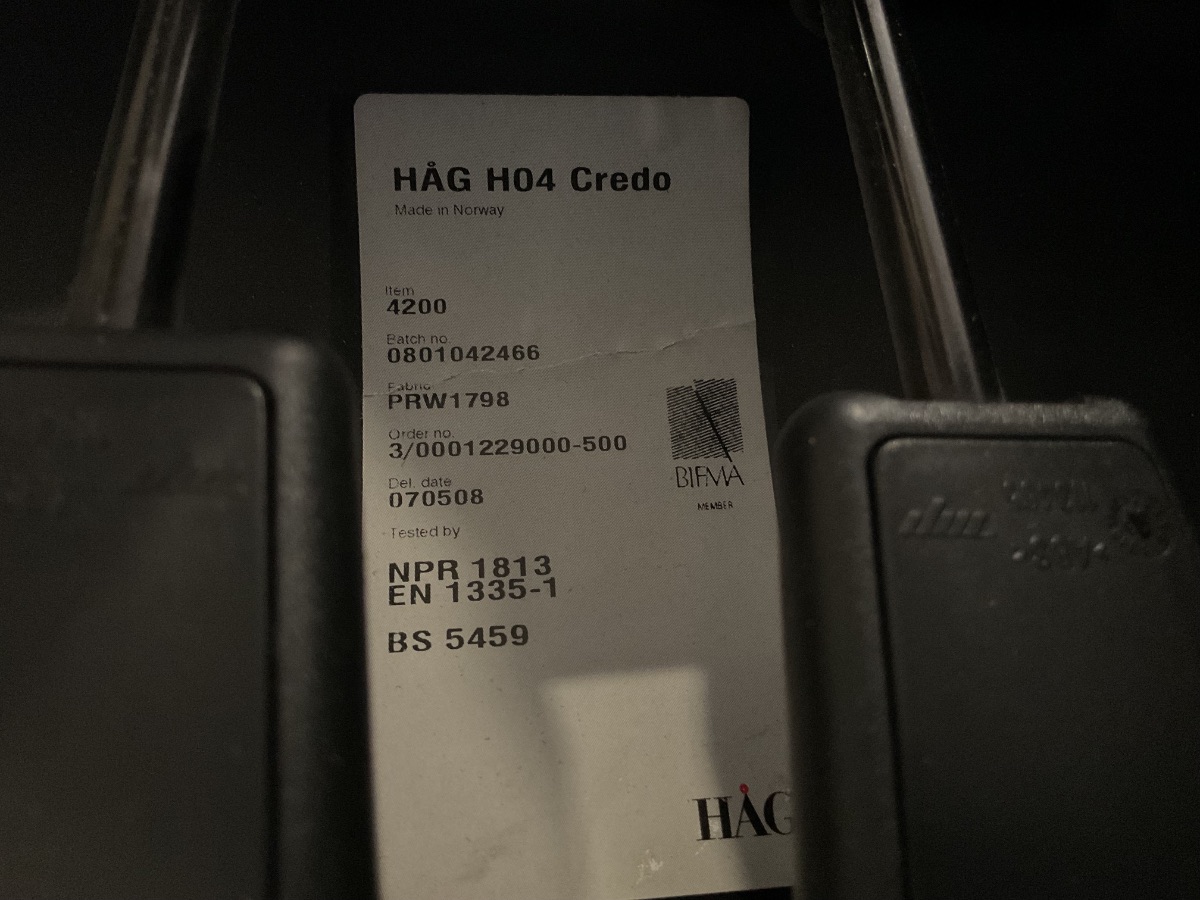 HÅG H04 Kontorstol - Billede 2