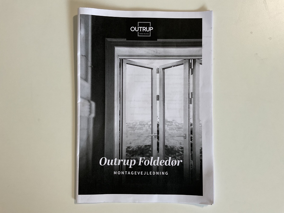 Outrup Folde Terrassedør - Ikke samlet