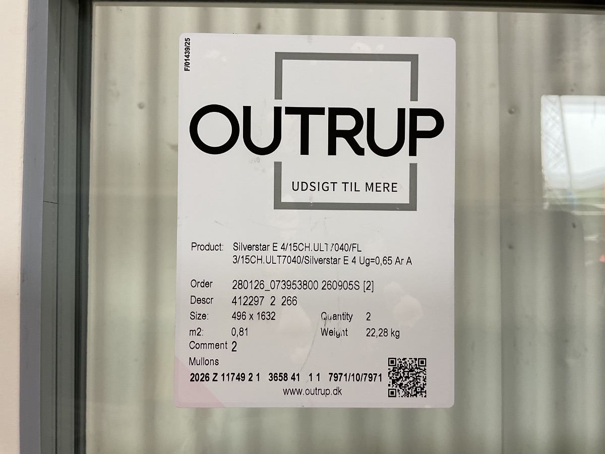 Outrup Dobbelt Terrassedør - Billede 3
