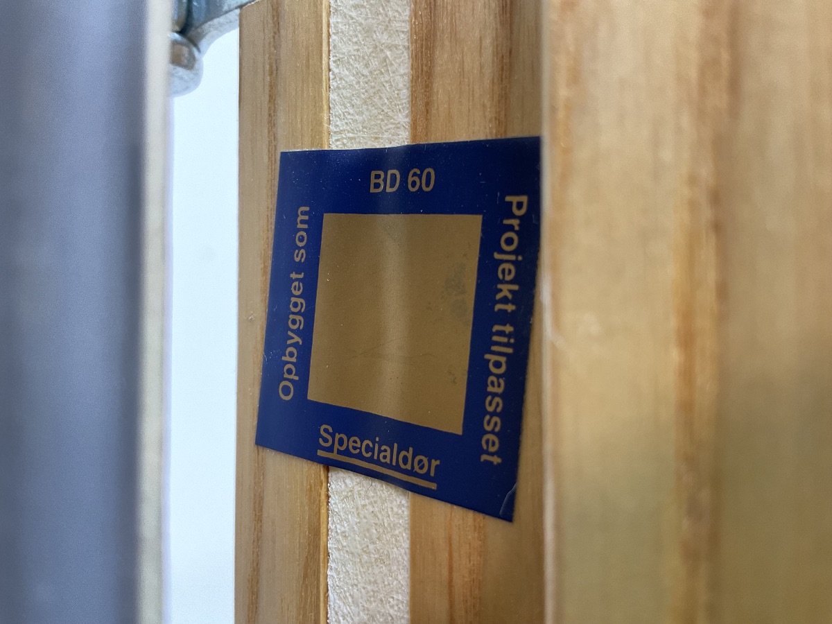 Branddør BD60 - Billede 3