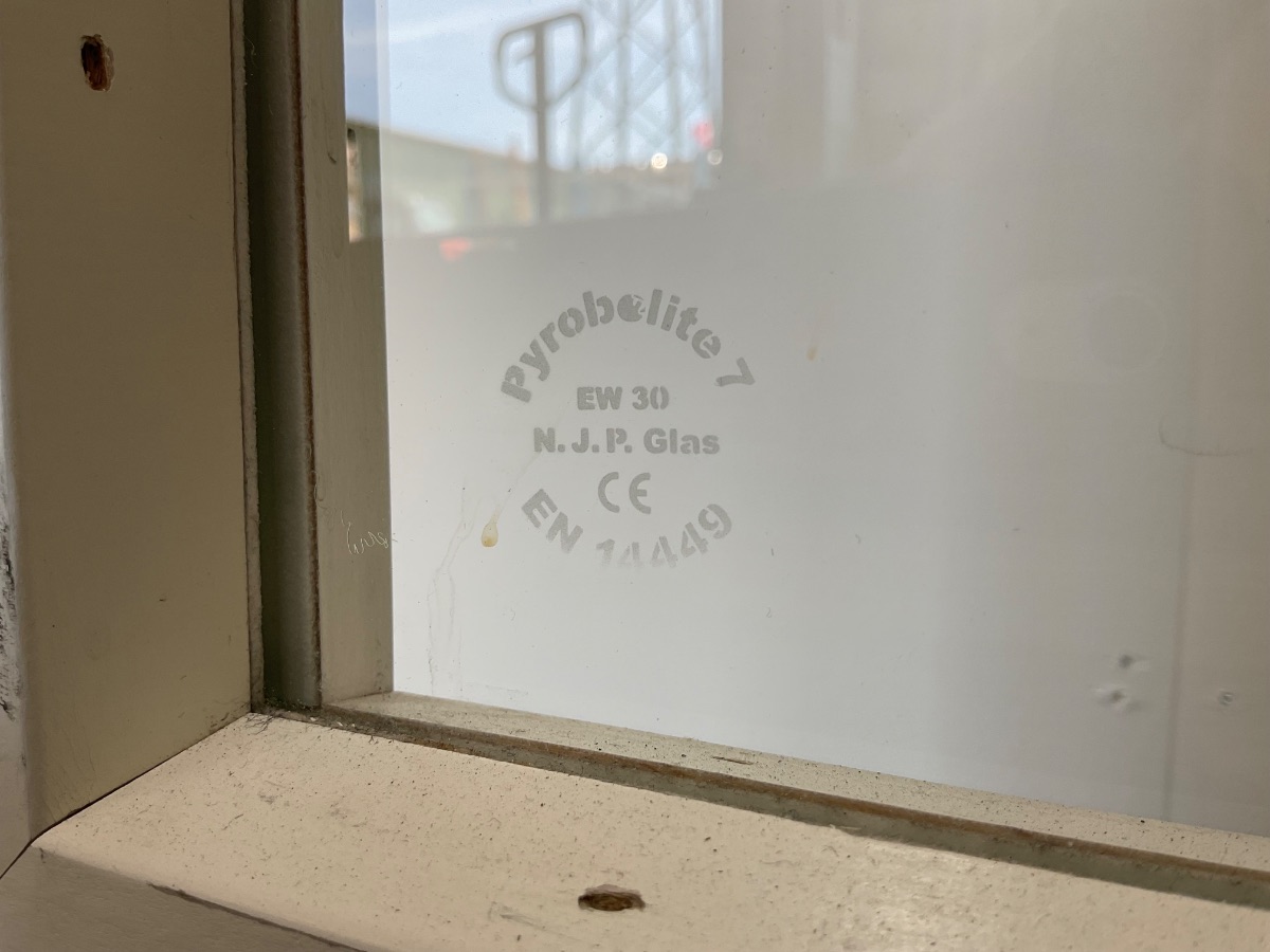 Indvendig Dør m. Glas - Ikke Matteret - Billede 3
