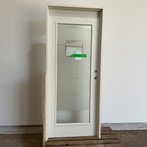 Indvendig Dør m. Glas - Ikke Matteret
