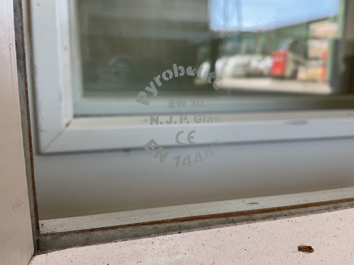 Branddør m. Glas F-30 - Ikke Matteret - Billede 3