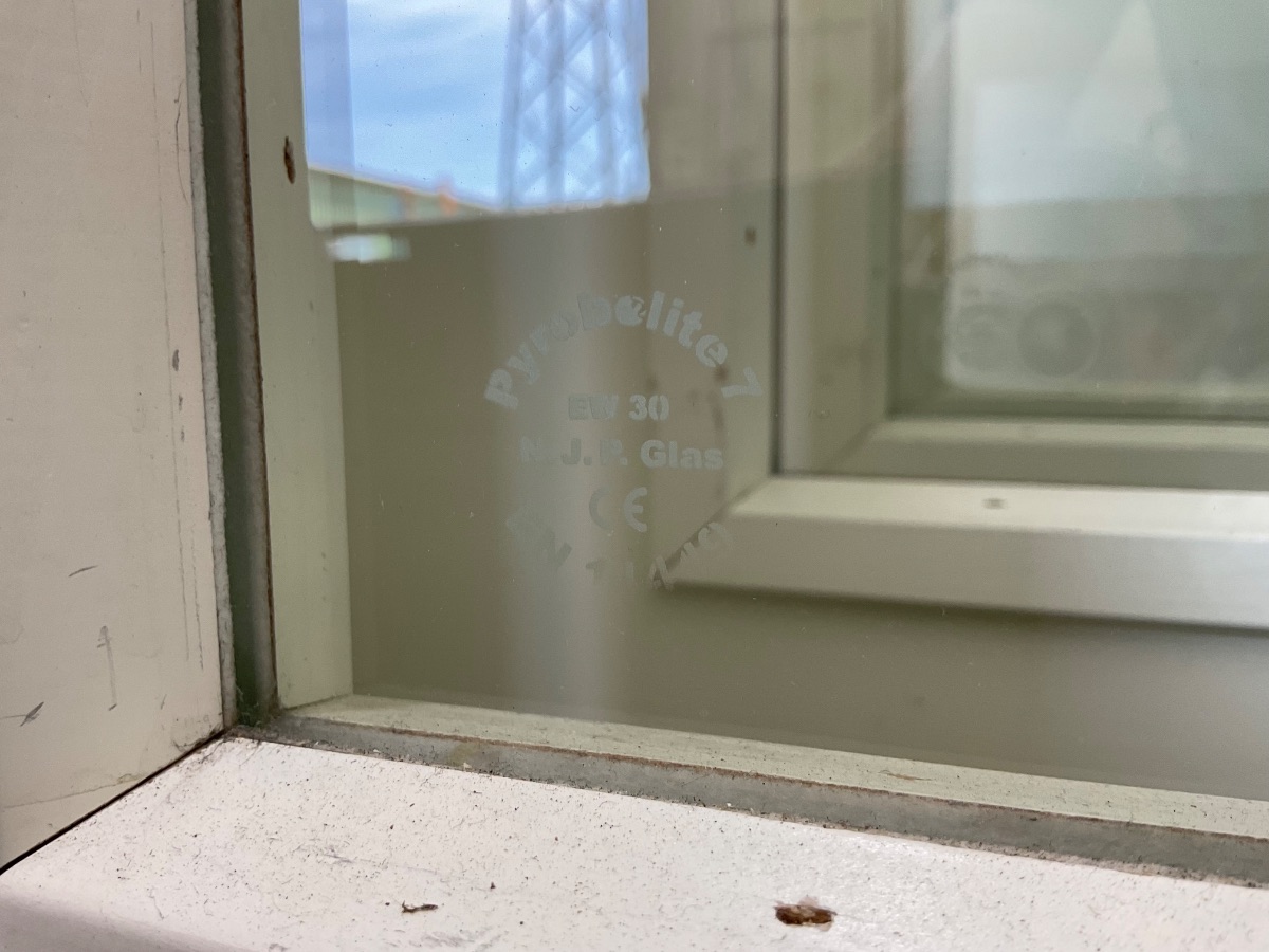 Branddør m. Glas F-30 - Ikke Matteret - Billede 3