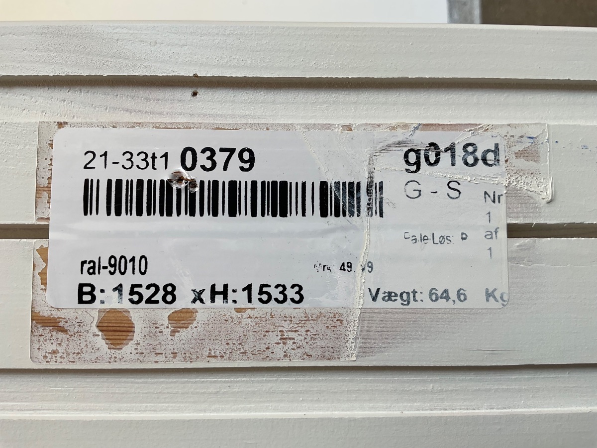Outrup Dannebrogsvindue - Frostet Glas - Billede 6
